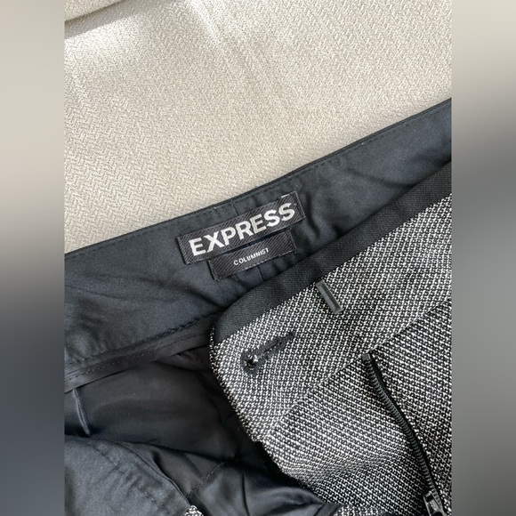 Express Textured Tweed Columnist Wide Leg Pants - Picture 5 of 11